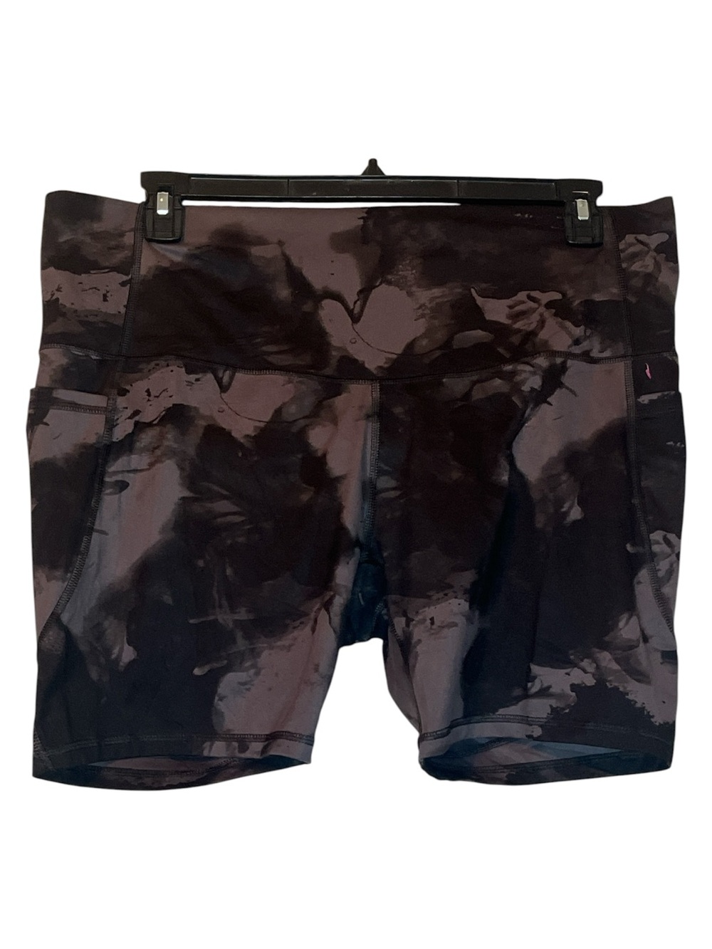 all in motion Black Workout Shorts with Subtle Shimmer
